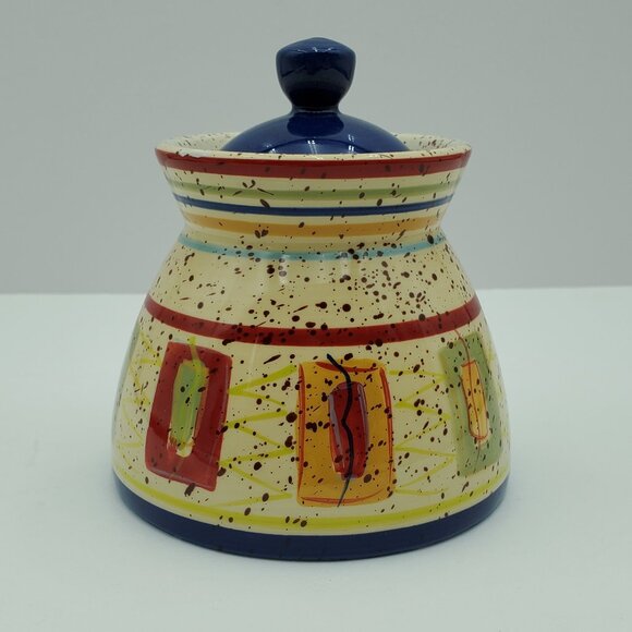 Pfaltzgraff Sedona Creamer & Sugar Bowl with Lid Speckled Creamer Set - Picture 13 of 15